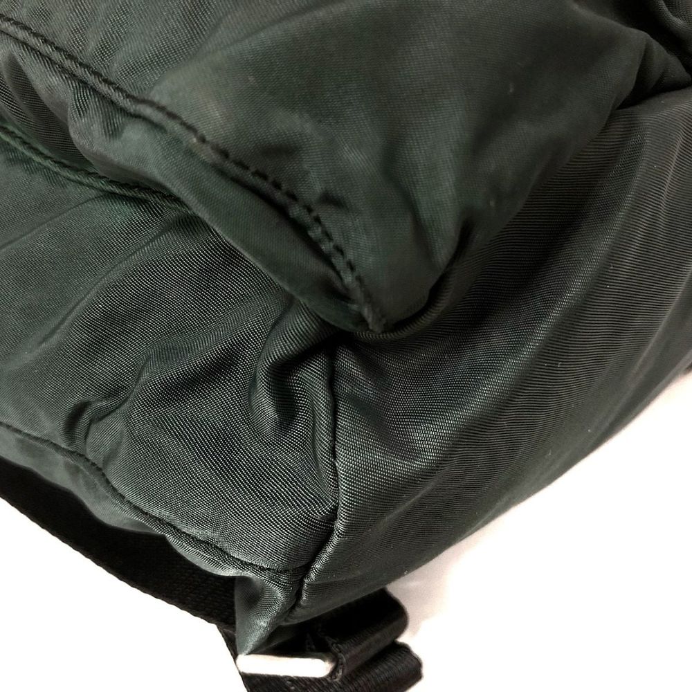 Prada Rucksack Drawstring Leather Dark Green Dark… - image 5